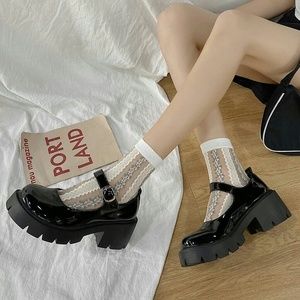 women's Japanese high heels platform shoes